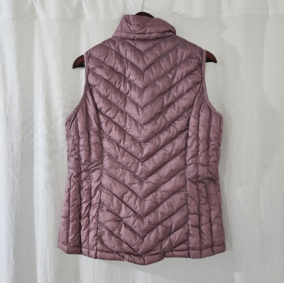 32 Degrees Packable Puffer Vest in Pink Chevron Women’s Size L - Picture 2 of 3